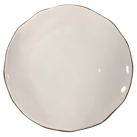 M HOME - PIATTO FRUTTA IN CERAMICA BIANCO CM 23