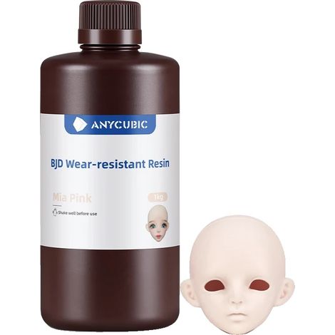 Resina per stampa 3D, resistente all'usura, sensibile ai raggi UV, 1 kg Mia Rose (1/2)
