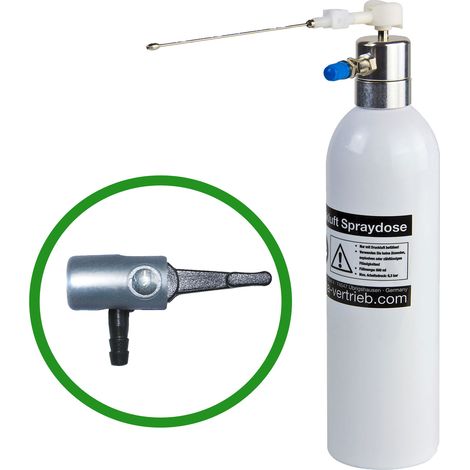 Wiederbefüllbare Alu Druckluftdose Sprayflasche 600ml Sprühdose Air Can (1/5)