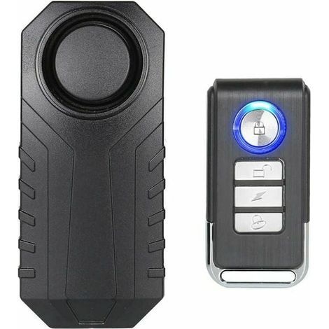 VURAHOME - Système d'alarme pour vélo, alarme anti-intrusion sans fil pour vélo, moto, voiture, véhicules, portes et fenêtres, 113 dB super fort et étanche (télécommande incluse) (1/5)