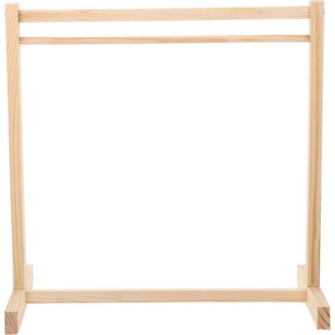 Kreativer Puppenkleider-Hängeständer aus Holz-30cm (1/3)