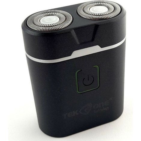 Trade Shop - MINI RASOIO 2 ELECTRISCHE TESTINE RECARICABILE WATERPROOF MOD. 6558 - (1/2)