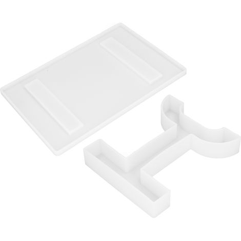 Moule en Silicone pour Époxy DIY - Support Bureau Ordinateur Décoratif Maison Bureau (Pieds en T, Set 60783)