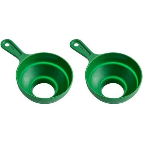 2Pcs Cuisine Entonnoirs Pour Bouteilles De Remplissage Mise En Conserve De Qualité Alimentaire Silicone Pliable Entonnoir Po[x7750] (1/4)