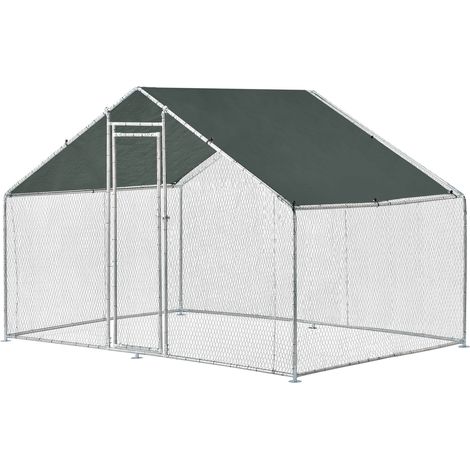 Freilaufgehege Wels mit Sonnendach 3x2x2 m [pro.tec]