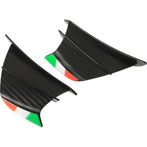 Ailerons latéraux de moto (2 pièces) compatibles avec NINJA 400, 250, Z900 et Z1000, style fibre de carbone mat (1/5)
