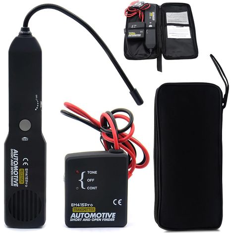 Testeur De Circuit, Testeur De Câble, Traceur De Fils, EM415PRO L'appareil De Contrôle De Câble, Detecteur De Cable Electrique, Détecteur Circuit Automobil, Câble Tracker, Traceur De Câble Portable (1/5)