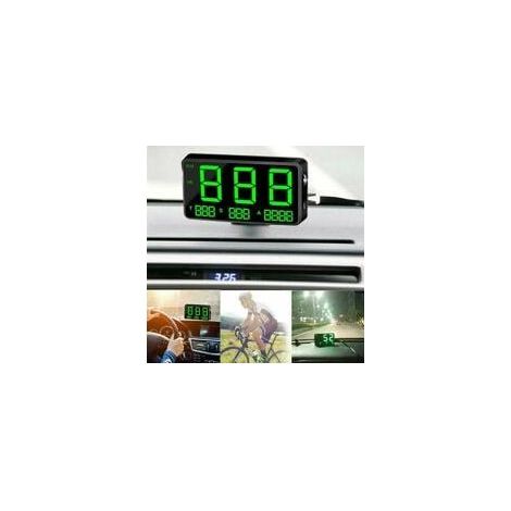 Car Motorcycle Digital GPS Speedometer Head-Up Display MPH Overspeed Alarm (105X16X60mm) (1/5)