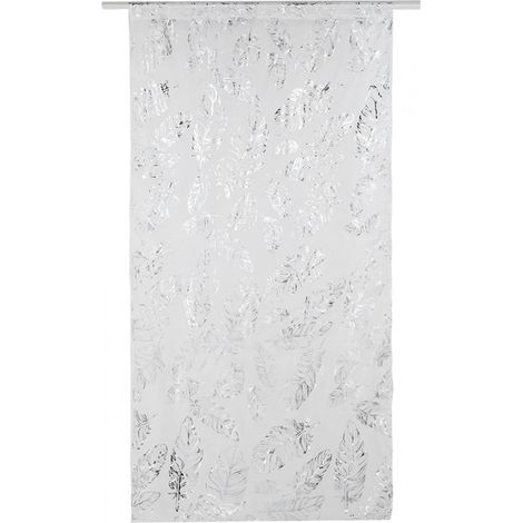 Rideau, Tulle Fenêtre Porte Rideau Drapé Chambre Salon Café(argent) (1/5)