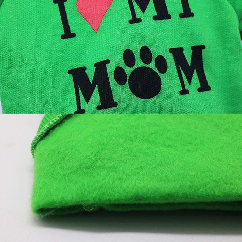 Hunde-Fleece-Hoodie mit Kapuze, Herbst/Winter, Grün, Größe S für Welpen (1/5)