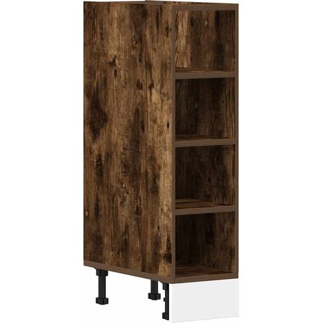 Maison Exclusive - Armadio Inferiore “Riga” Rovere Fumo 20x44,5x81,5 cm