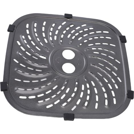 Plaque de remplacement pour friteuse PowerXL, en acier inoxydable, compatible avec les modèles 6 et 8 QT, grand format 24 x 24 cm / 9,4 x 9,4 pouces (1/5)