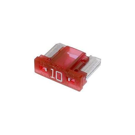 Fusible de hoja Mini perfil bajo 10A Longitud 8,4mm rojo paquete 5 unidades Hella HELLA 8JS728596312 (1/2)