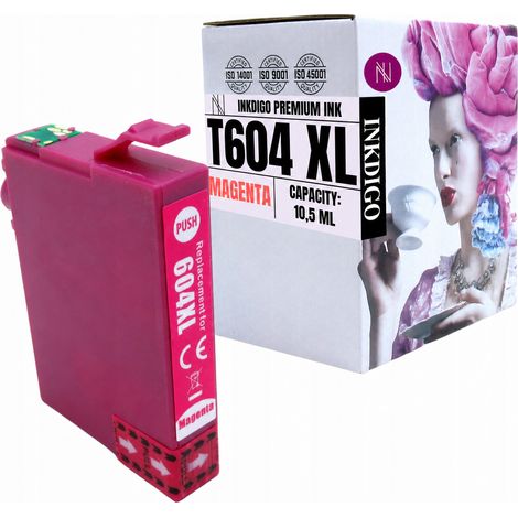 Inchiostro Inkdigo 604XL M compatibile con Epson Expression Home XP-2200 XP-3205, certificato TÜV. (1/5)