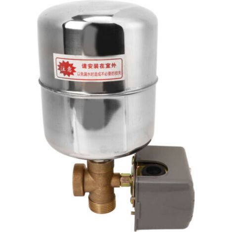 Interrupteur de Pression pour Pompe à Eau, Acier Inox, Réservoir, Vanne 4 Voies, Pompe Auto-amorçante, Contrôleur 110-230V (1/2)