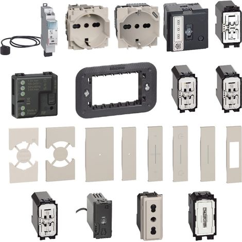 Kit Cubo fisico serie Living Now 2025 Sabbia BTicino KCUBO25M