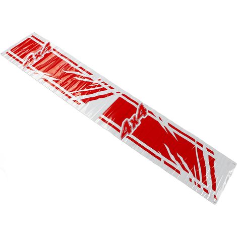 Autocollant Voiture Rouge Motif Vague 4x4, Adhérence Forte, Résistant à l'Eau et aux UV, Décalcomanie pour SUV, Camion, Véhicule Tout-Terrain, Décor Extérieur (1/5)