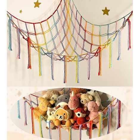 Filiyano-Hamac ou filet de rangement pour peluches - Grand hamac pour jouets (1/5)