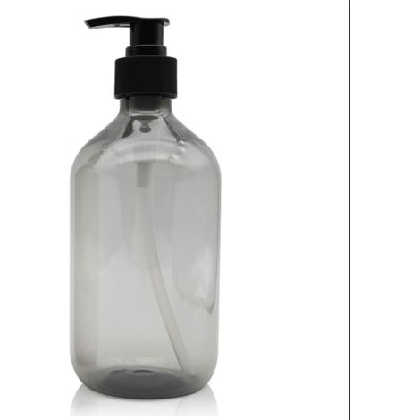 500ml distributeurs de savon (gris), flacon pompe à pression en plastique vide, rechargeable, pour huiles essentielles, lotions, shampoings et aprèsshampoings (1/5)