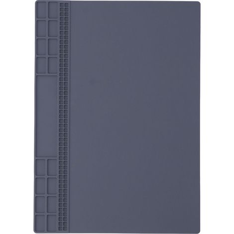 Tapis de réparation en silicone, isolant thermique, antidérapant, avec zones de rangement pour l'entretien des téléphones portables et tablettes. (1/5)
