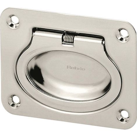 Rohde EE-01.R075.39 Maniglia pieghevole per viti svasate Argento (L x L x A) 75 x 10 x 58 mm 1 pz.