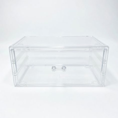Boîte de rangement cosmétiques pour tiroir transparent 400g (1/5)