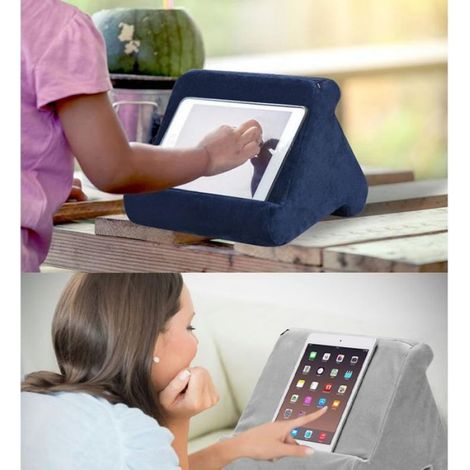 Support flexible multi-angles pour tablettes - Trois angles de vision réglables pour tablettes, smartphones et livres (noir) (1/4)