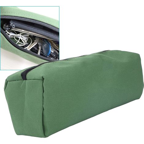 Robuste Tragetasche aus Segeltuch mit großer Öffnung und großem Fassungsvermögen, tragbare multifunktionale Werkzeugtasche zur Aufbewahrung von Schlüsseln, Schraubendrehern, Zangen und kleinen Nägeln. (1/5)