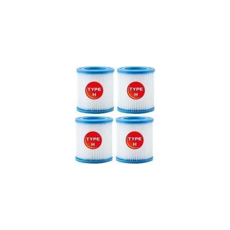 Intex Schwimmbadfilterkartusche Typ H 29007 für Filterpumpen 28601, 28602 (4 Stück) (1/5)