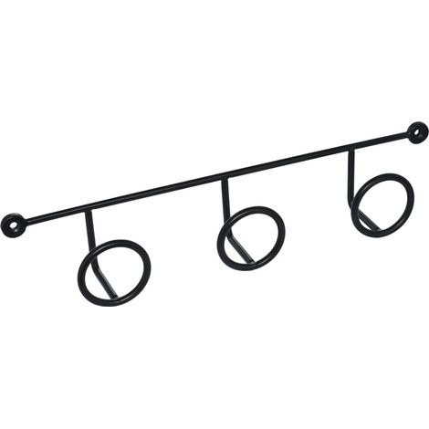 Patère filaire ring 3T noir