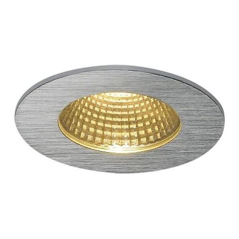 3000K PATTA-I spot encastré rond alu brossé 12W 38° alim incluse - SLV - 114426 (1/5)