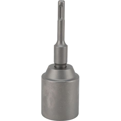 Pointe d'enfoncement de tige de mise à la terre, modèle 45mm avec adaptateur SDS PLUS, en acier forgé pour marteau perforateur (1/5)