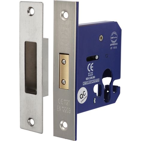 TIMCO Euro Deadlock Satin Nickel - 78mm