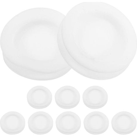 Lot de 10 bouchons de tirelire en caoutchouc ronds pour boîte à monnaie. (1/4)