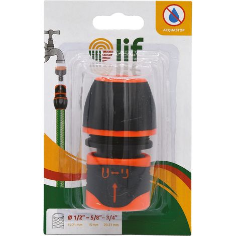 Raccordo Rapido Aquastop Universale 1/2 5/8 3/4 Lif