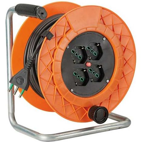 Enrouleur de câble de 25 m 3X1,5 4X2Pt + Sk Golia 10220 Fme