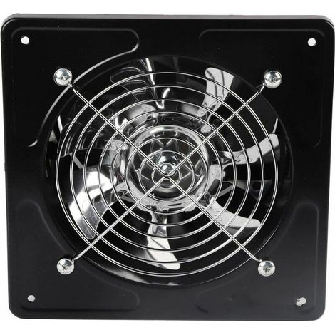 6quot Ventilateur Extracteur D'Air Diamètre Du Trou De Perage 150Mm Extracteur D'Air 40W Ventilateur D'Extraction Mural Pour Cuisine Salle De Bain(Black) (1/5)