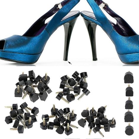 60 embouts de talon antidérapants remplaçables pour chaussures à talons hauts, protège-talons (1/4)