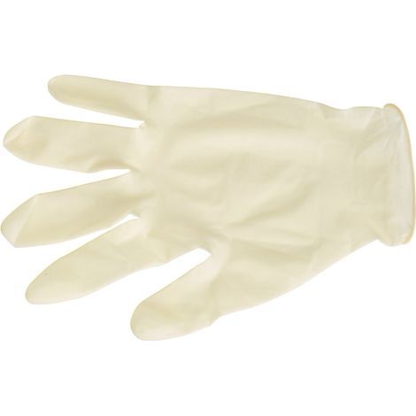 Gants Jetables en Latex - Usage Médical et Cosmétique - Taille M - Boîte de 100 Gants - Lot de 1 Boîte (1/5)
