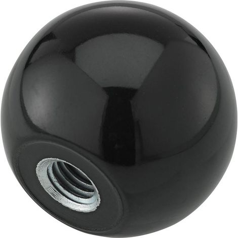 Fortis Kugelknopf DIN319 Duroplast, Form E, 40mm, M10, Inhalt: 5 Stück