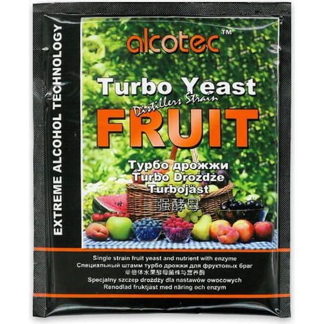 ALCOTEC TURBO YEAST, LIEVITO DA DISTILLERIA PER FRUTTA