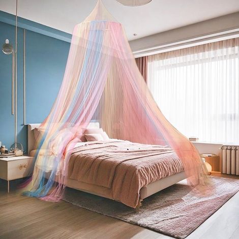 Moustiquaire de lit en polyester, modèle dôme, dimensions (couleur) : 60 x 250 x 1250 cm (1/5)