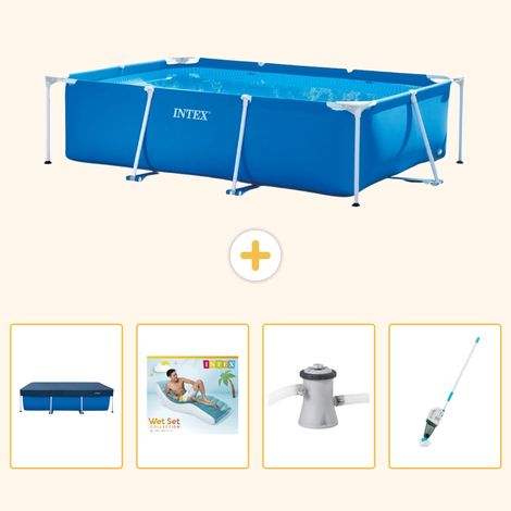 Intex Piscine Tubulaire Rectangulaire - 260x160x65 cm - 5-pièces S62 (1/5)