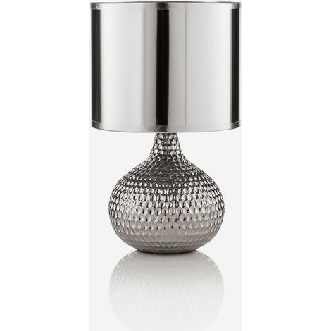 Seronda Tischlampe aus Keramik mit PVC-Lampenschirm - Silver