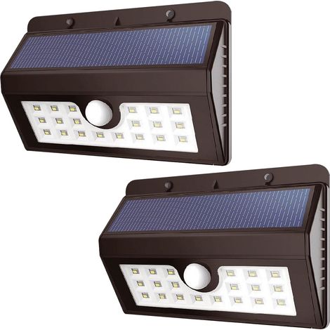 20 LED Solar Power Light PIR Motion Sensor Night Security SMD Door Patio Garden
