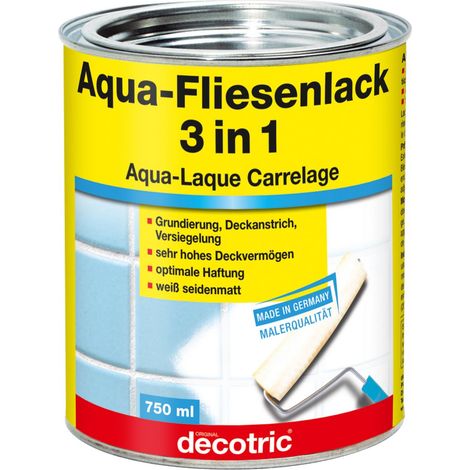 Decotric Aqua-Fliesenlack 3 in 1 750 ml Speziallacke