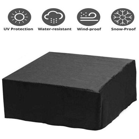 Spa Cover 200 x 200 x 85cm,Hot Tub,Swimming Pool,Bathtub,Oxford Cloth Spa Cover for Outdoor Garden,Dustproof,Waterproof,Anti-UV (1/4)