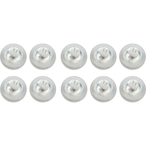 10 ampoules LED MR16 GU5.3 220V blanc jour 60 SMD 4W à économie d'énergie (comme illustré) (1/5)