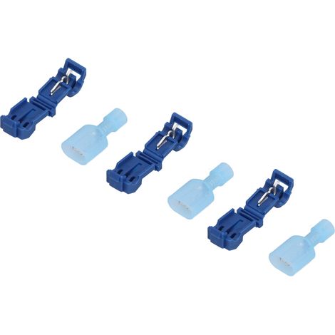 Connecteurs électriques T-Tap 120 pièces, épissure rapide sans dénudage, bornes MDFN2-250, fil auto-dénudant, kit de câblage (1/5)