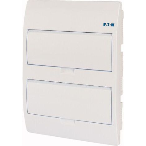 Coffret encastré IP40 2 rangées 24 modules porte blanche EATON BC-U-2/24-TW-ECO (1/3)